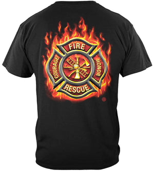 More Picture, Firefighter Classic Fire Maltese Premium T-Shirt