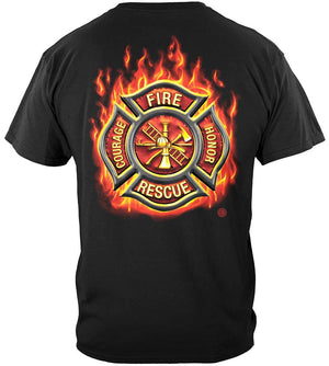 More Picture, Firefighter classic Fire Maltese Premium Hooded Sweat Shirt