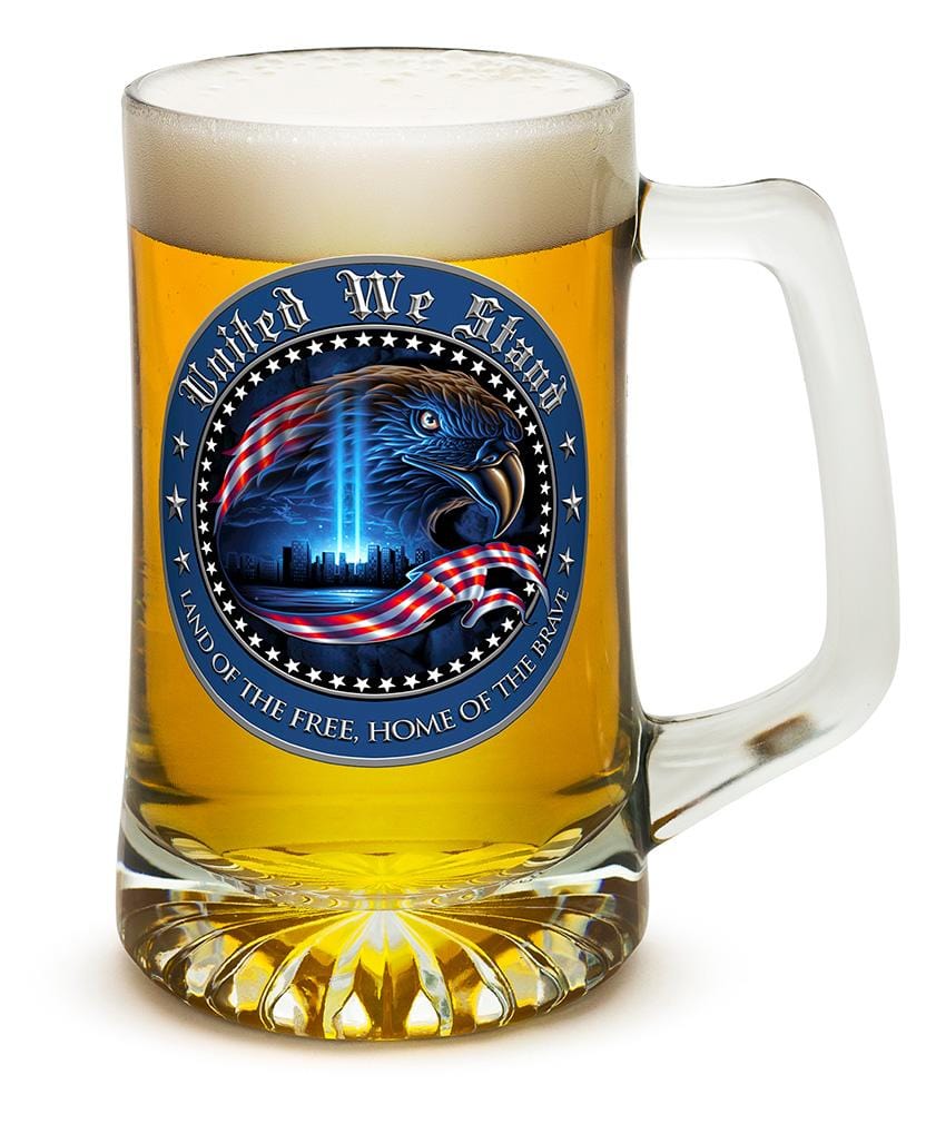 United We Stand Patriotic 25oz Tankard Glass Set