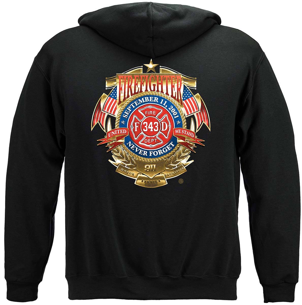 Firefighter badge of honor Premium Hooded Sweat Shirt