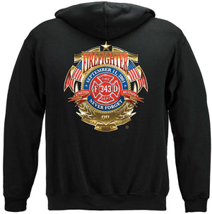 More Picture, Firefighter badge of honor Premium Hooded Sweat Shirt