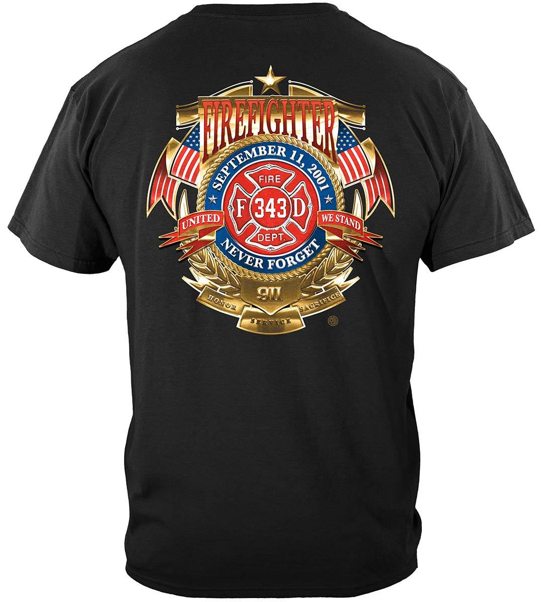 Firefighter badge of honor Premium Hooded Sweat Shirt