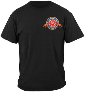 More Picture, Firefighter badge of honor Premium Hooded Sweat Shirt