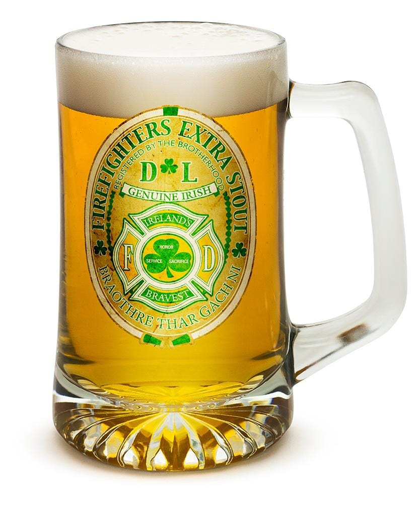 Firefighter Irelands Bravest 25oz Tankard Glass Glass Set