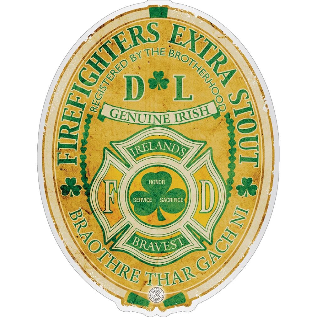 Firefighter Irelands Bravest Premium Reflective Decal