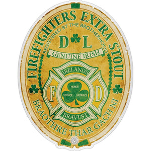 More Picture, Firefighter Irelands  Iriah Bravest Premium Reflective Decal
