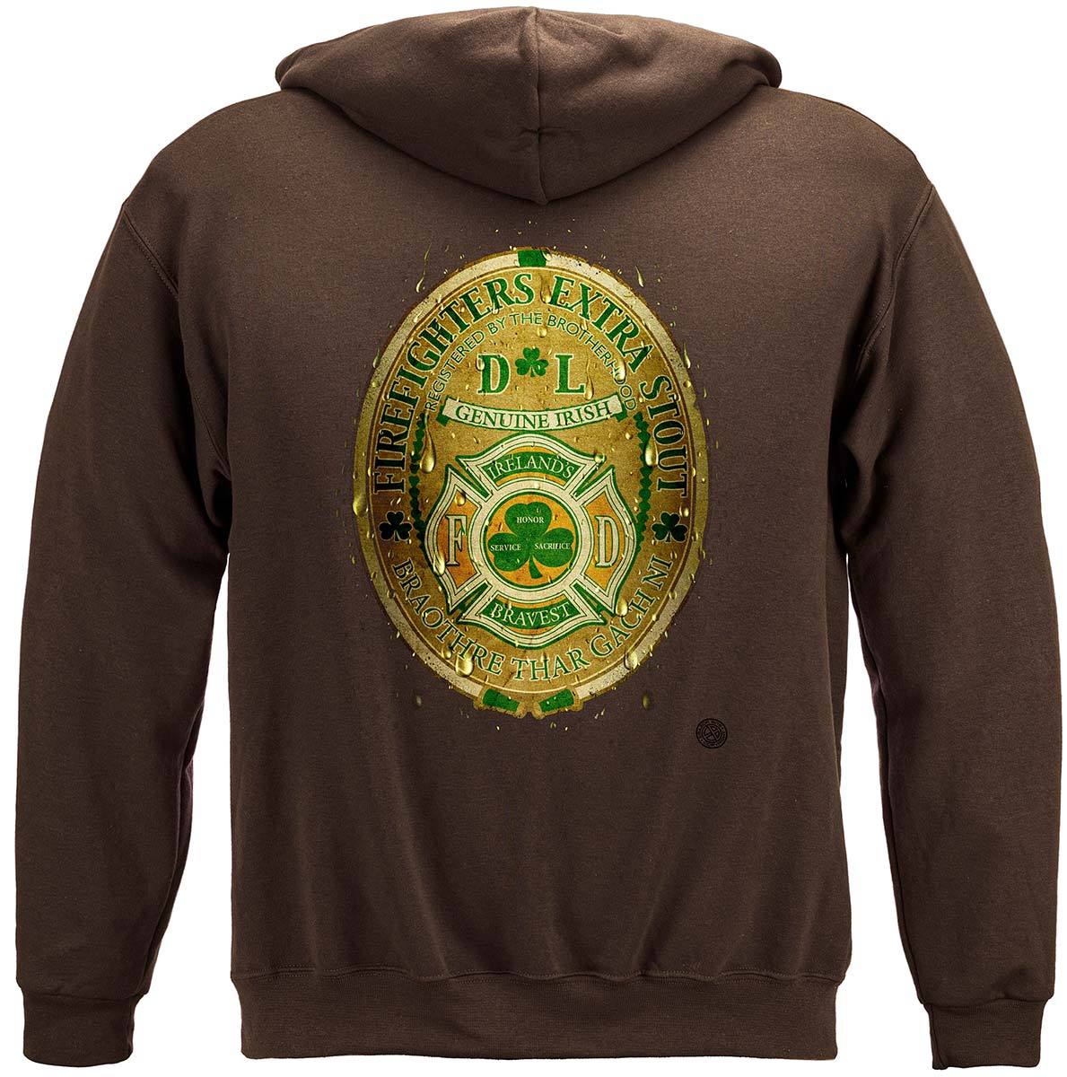 Firefighter DL Ireland's Bravest Premium Hooded Sweat Shirt
