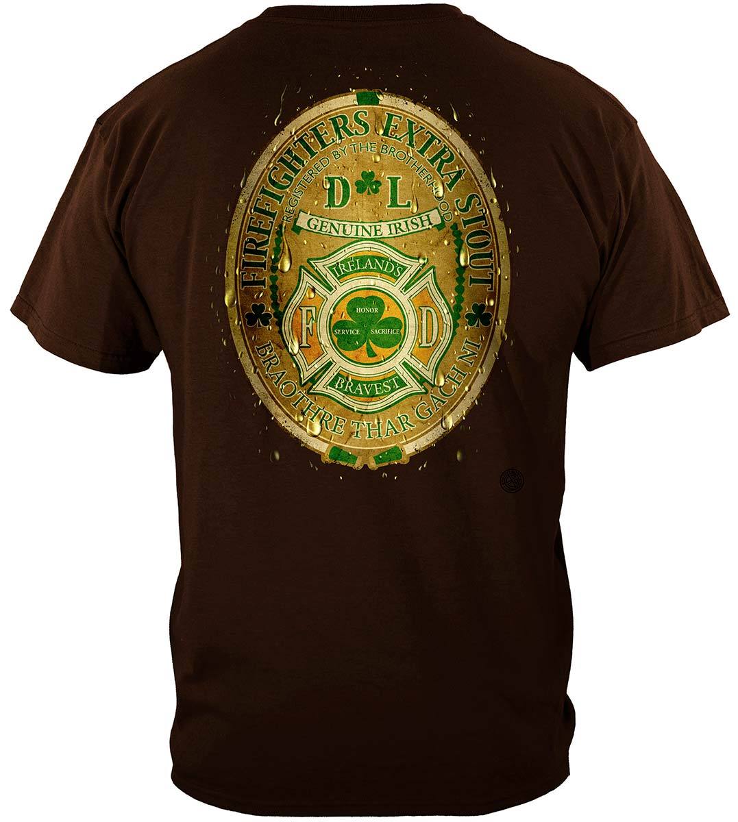 Firefighter DL Ireland&#39;s Bravest Premium T-Shirt