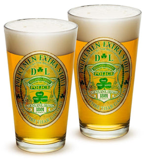 More Picture, Police Irelands  Iriah Finest 16oz Shooter Shot Glass Glass Set