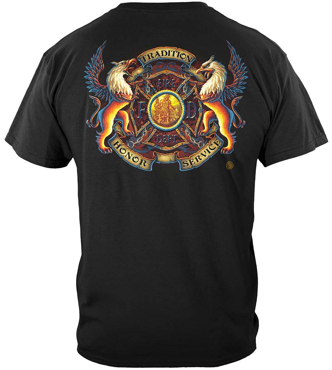 Firefighter Coat of Arms Premium T-Shirt