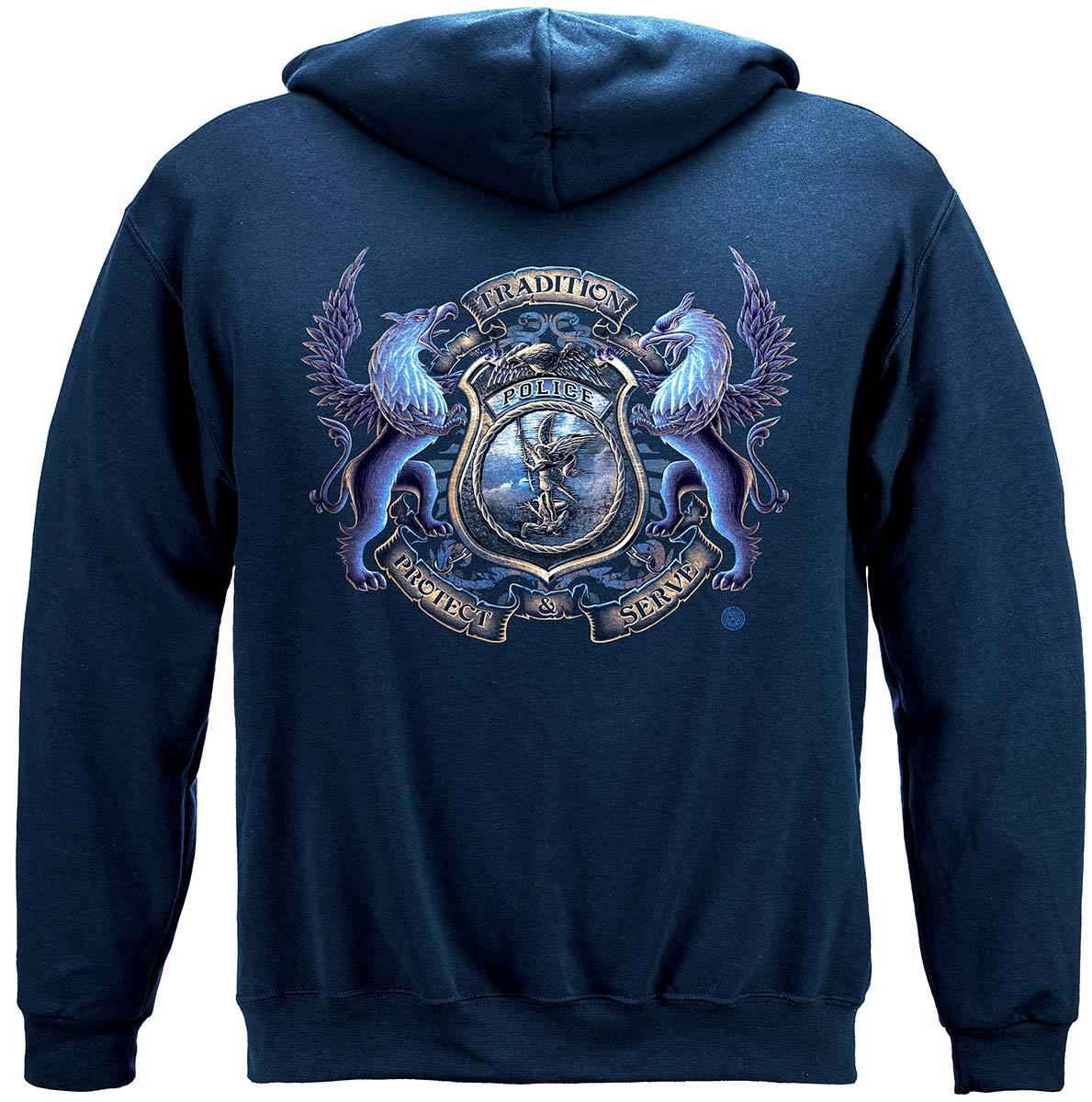 Police Coat of Arms Premium Hooded Sweat Shirt