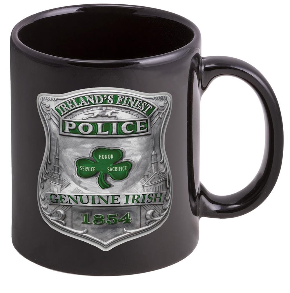Firefighter Garda Irelands Finest Stoneware Black Coffee Mug Gift Set