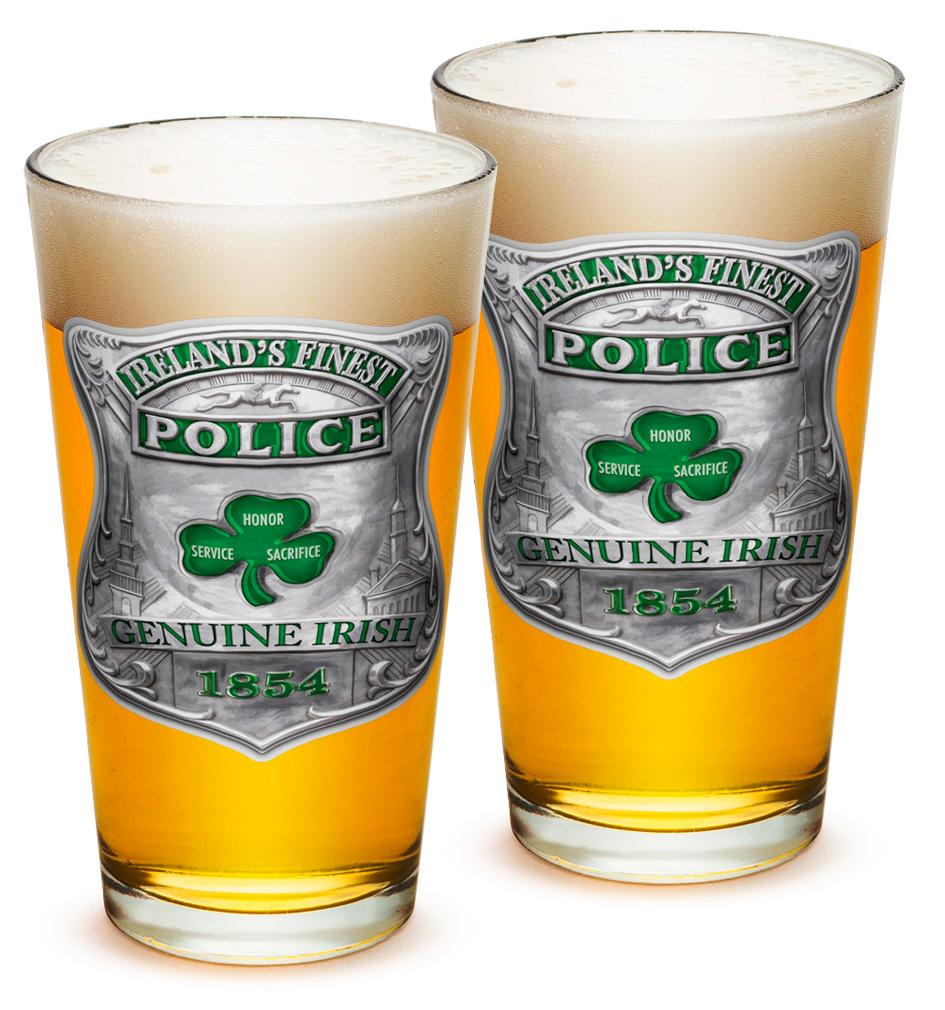 Garda Irelands Finest 16oz Pint Glass Glass Set