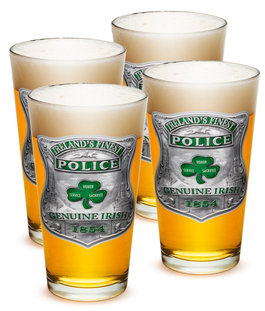 Garda Irelands Finest 16oz Pint Glass Glass Set