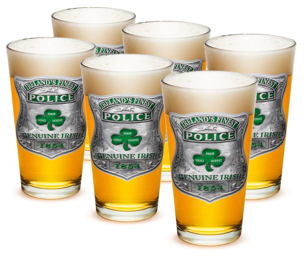 Garda Irelands Finest 16oz Pint Glass Glass Set