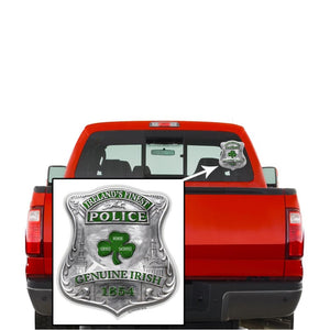 More Picture, Garda Irish Ireland Finest Premium Reflective Decal