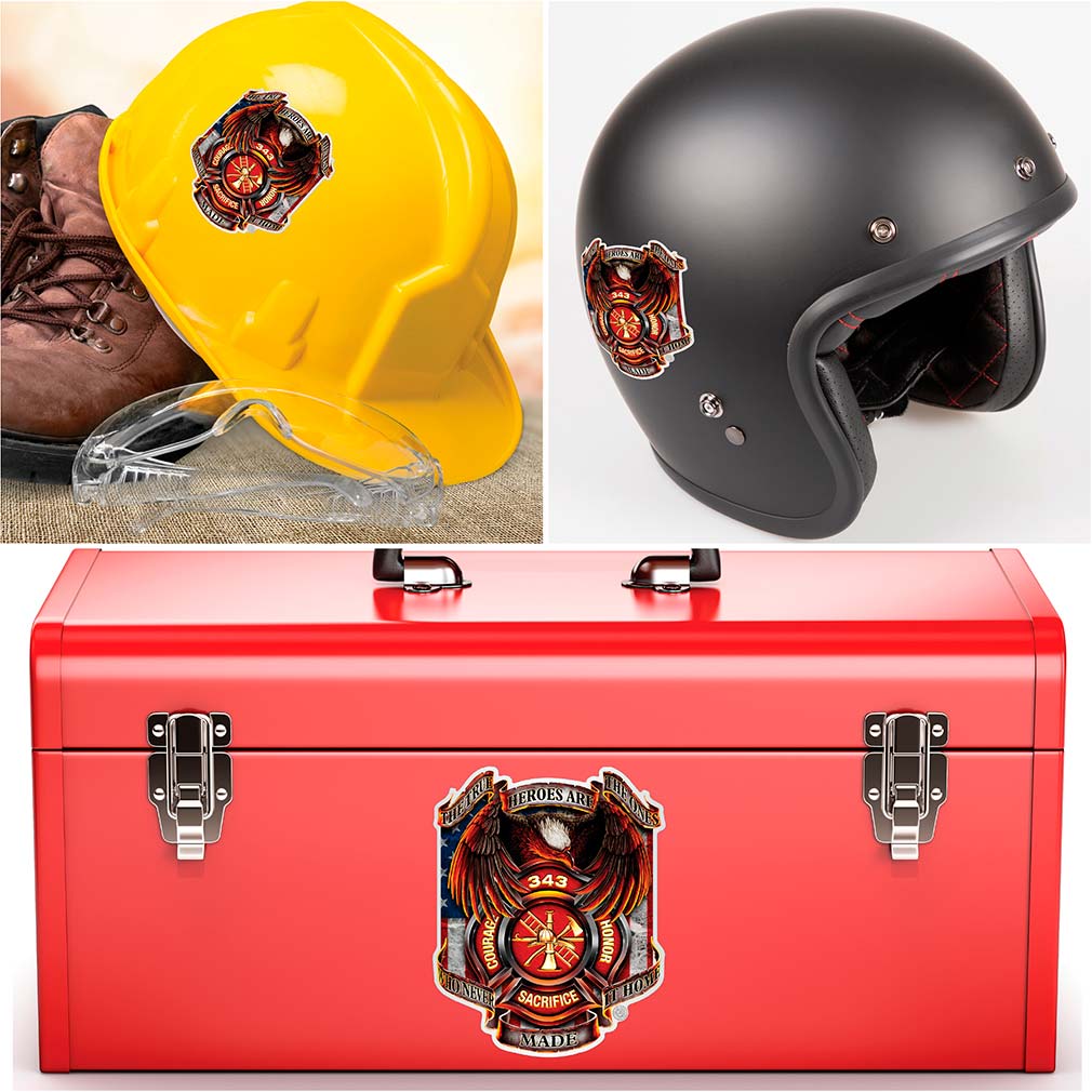True Hero Firefighter Premium Reflective Decal