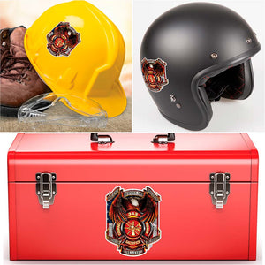 More Picture, True Hero Firefighter Premium Reflective Decal
