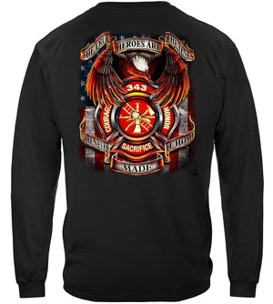 More Picture, True Hero Firefighter Premium Long Sleeves