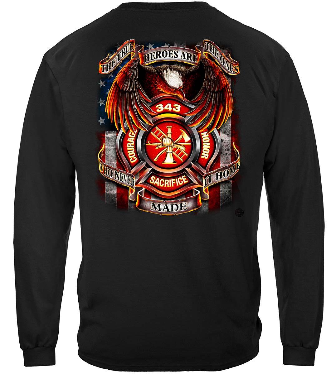 True Hero Firefighter Premium Hooded Sweat Shirt