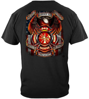 More Picture, True Hero Firefighter Premium Hooded Sweat Shirt