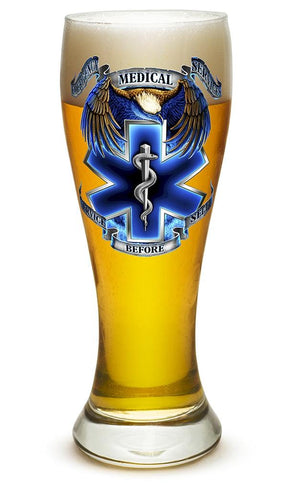 More Picture, Heroes EMS 23oz Pilsner Glass Glass Set