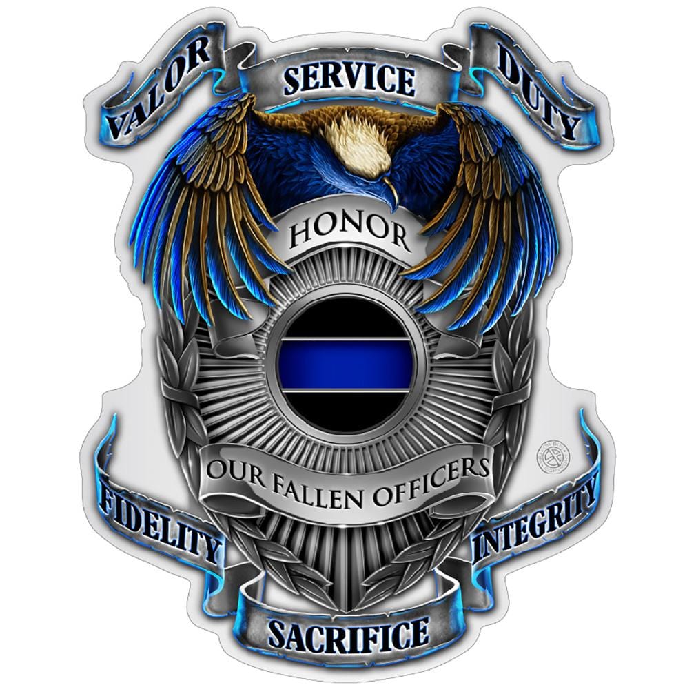 Honor our fallen officers Premium Reflective Decal