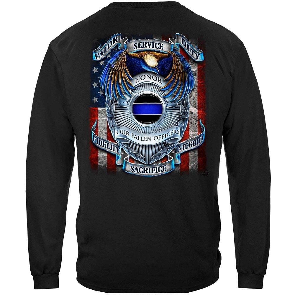 Honor our fallen officers Premium Hooded Sweat Shirt