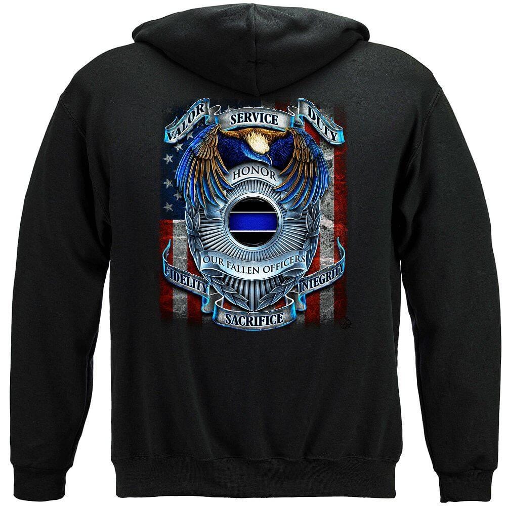 Honor our fallen officers Premium Hooded Sweat Shirt