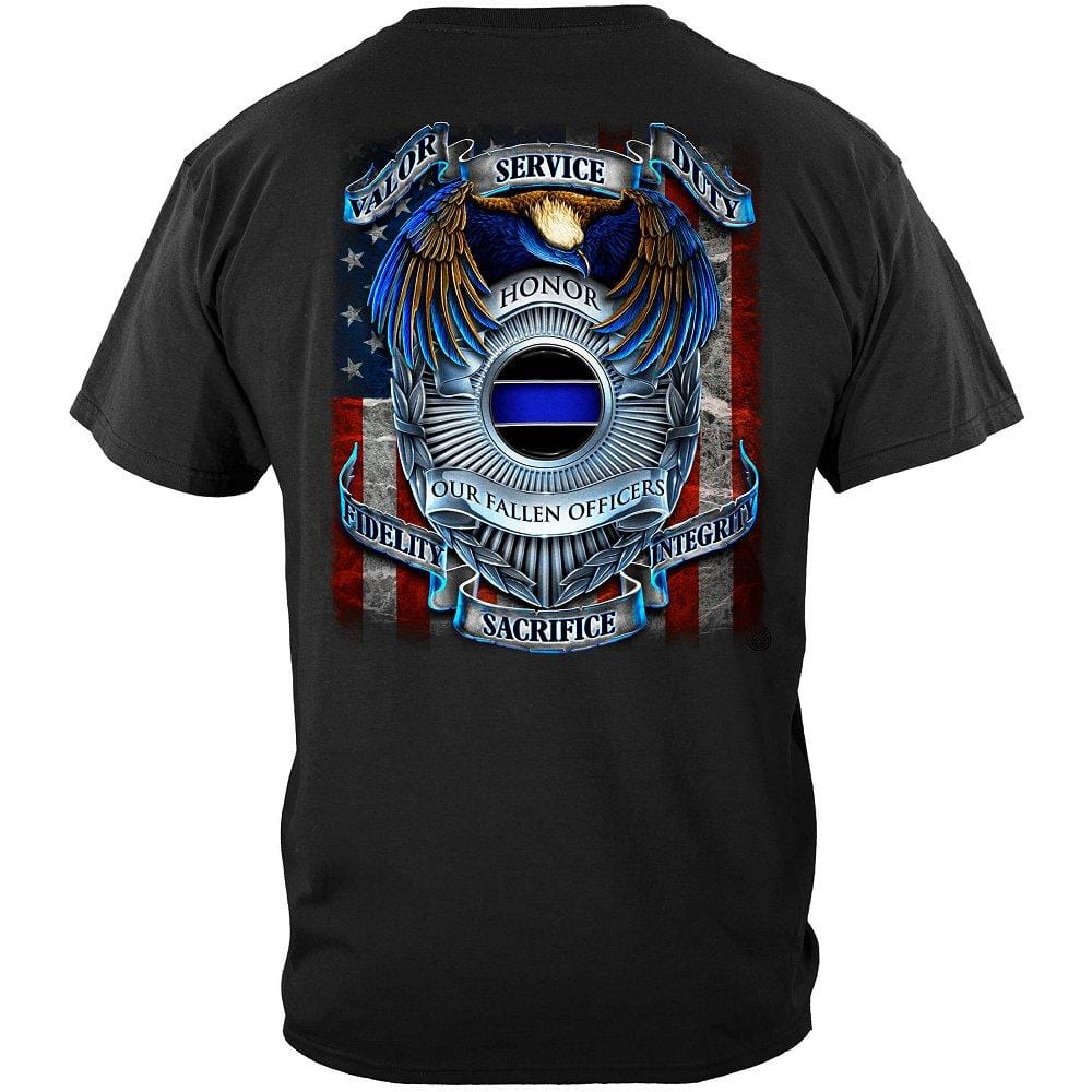 Honor our fallen officers Premium Hooded Sweat Shirt