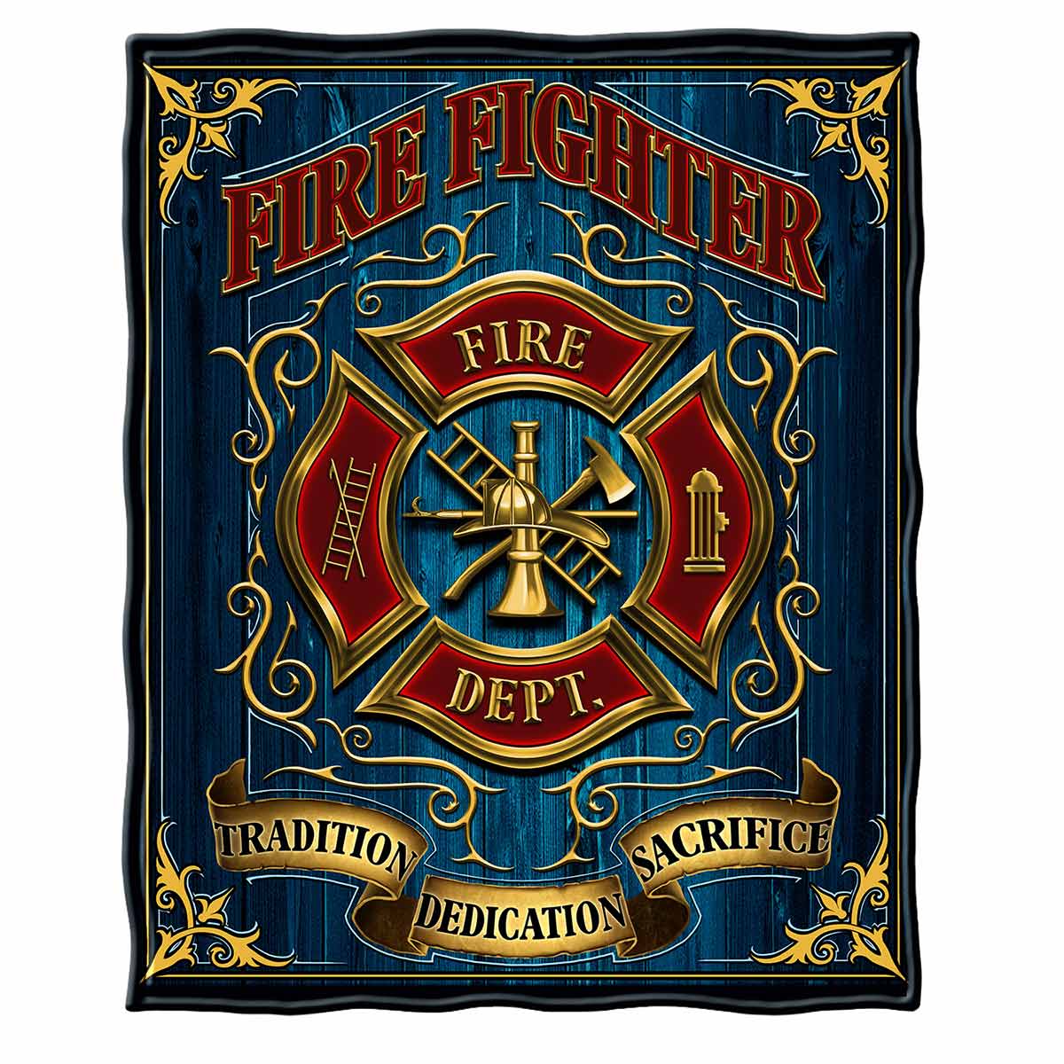Volunteer Fire Tradition Sacrifice Dedication Premium Blanket