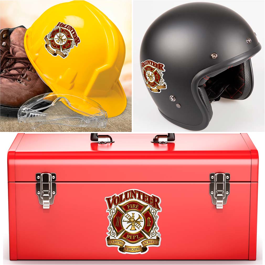 Volunteer Firefighter Premium Reflective Decal