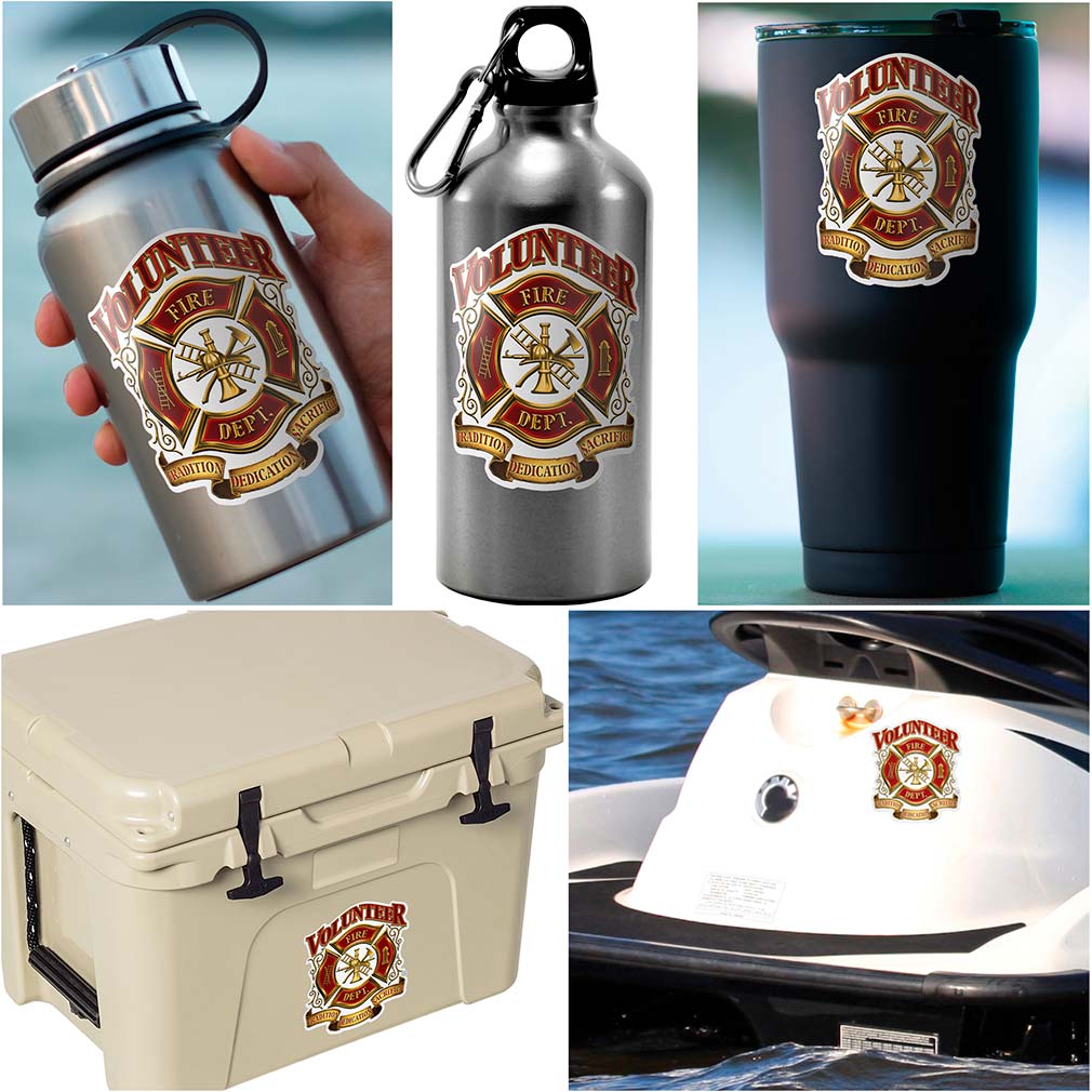 Volunteer Firefighter Premium Reflective Decal