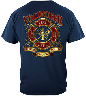 More Picture, Volunteer Fire Tradition Sacrifice Dedication Premium T-Shirt