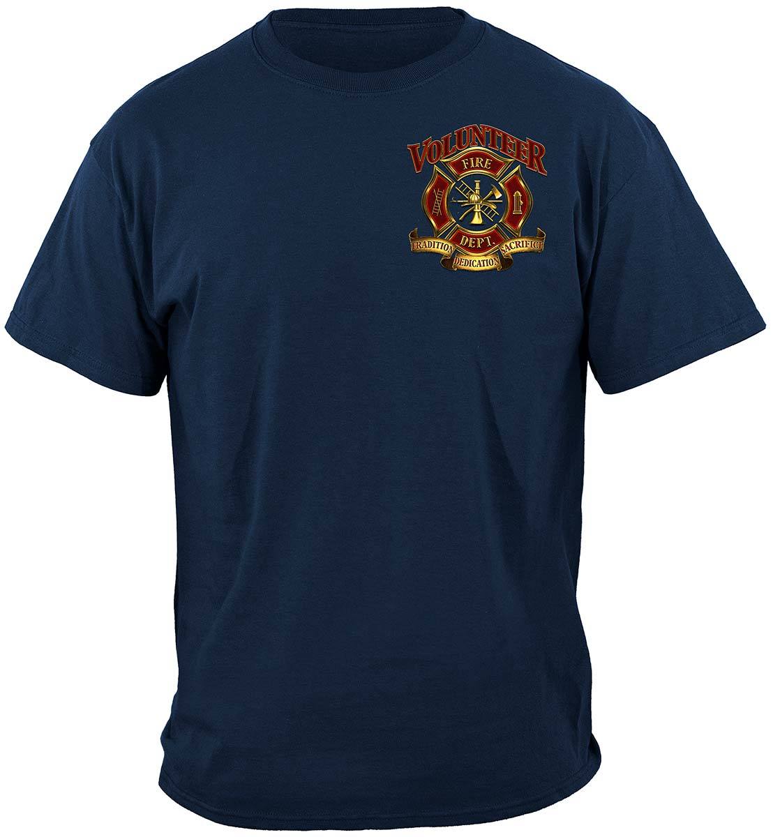 Volunteer Fire Tradition Sacrifice Dedication Premium Hooded Sweat Shirt