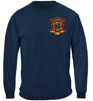 More Picture, Fire Rescue Gold Shield Premium Hooded Sweat Shirt