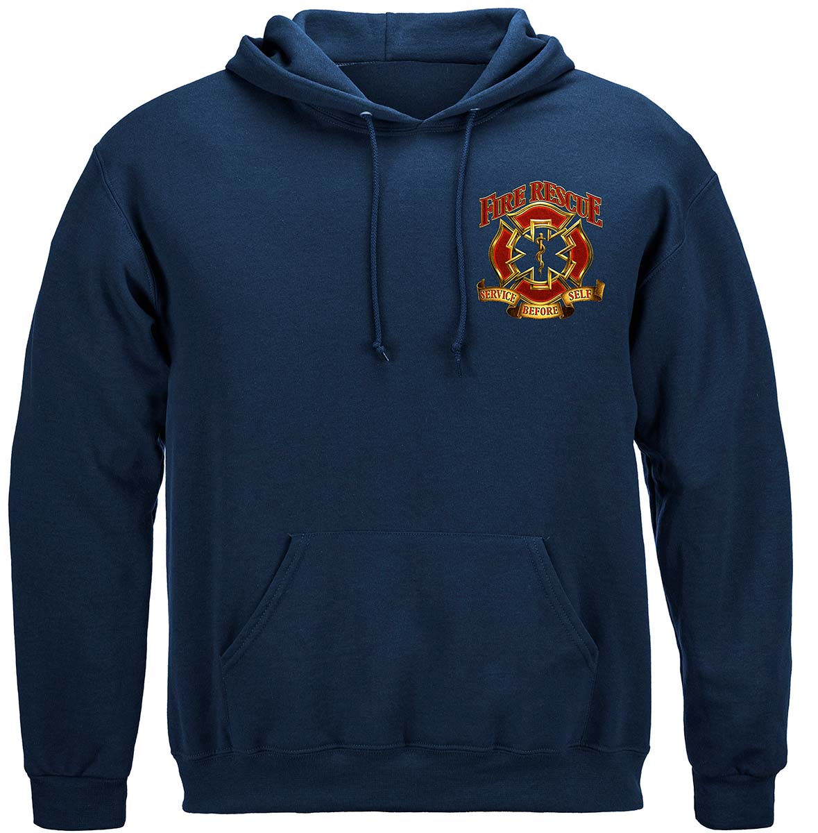 Fire Rescue Gold Shield Premium Hooded Sweat Shirt