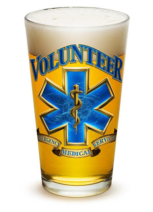 More Picture, Volunteer EMS 16oz Pint Glass Glass Set