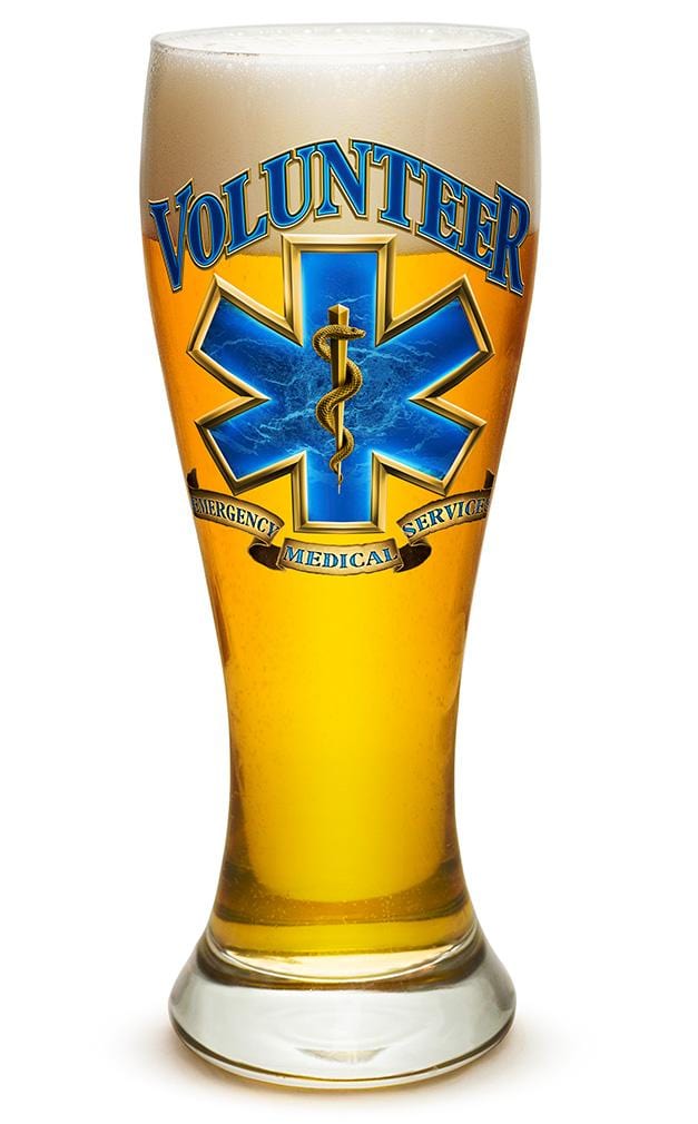 Volunteer EMS 23oz Pilsner Glass Glass Set