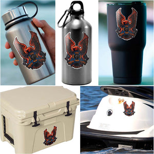 More Picture, Volunteer Fire Eagle Premium Reflective Decal