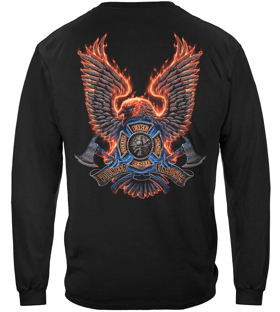 Volunteer Fire Eagle Premium Hooded Sweat Shirt