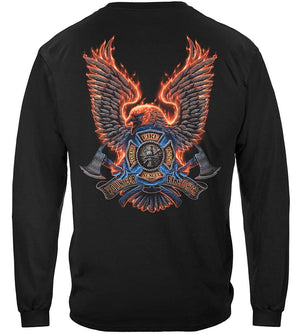 More Picture, Volunteer Fire Eagle Premium Hooded Sweat Shirt
