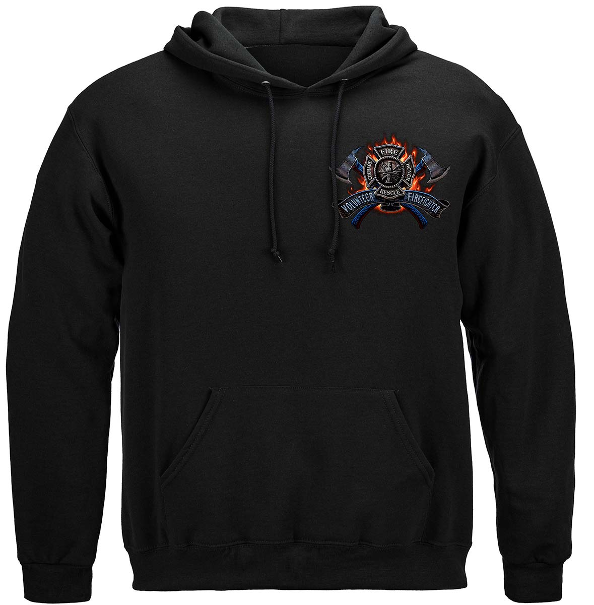Volunteer Fire Eagle Premium Hooded Sweat Shirt