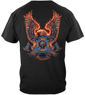 More Picture, Volunteer Fire Eagle Premium Hooded Sweat Shirt