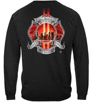 More Picture, Red Tribute High Honor Firefighter Premium Long Sleeves