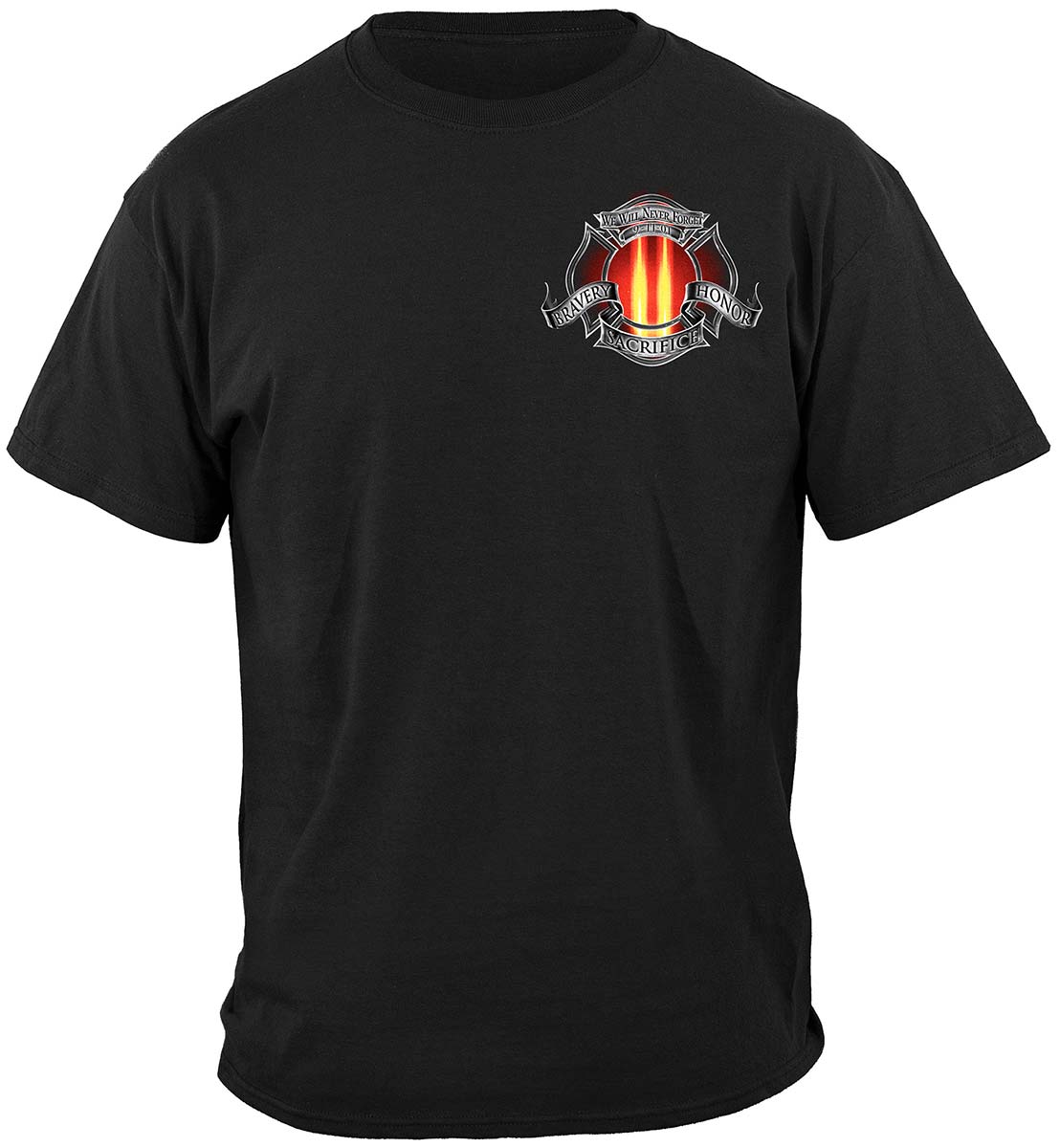 Red Tribute High Honor Firefighter Premium Long Sleeves