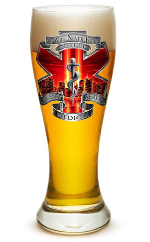 More Picture, Tribute High Honor Red EMS 23oz Pilsner Glass Glass Set