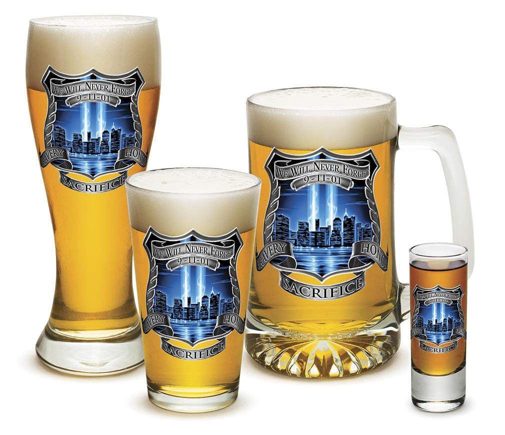 Tribute High Honor Police 4 Piece Glass Gift Set