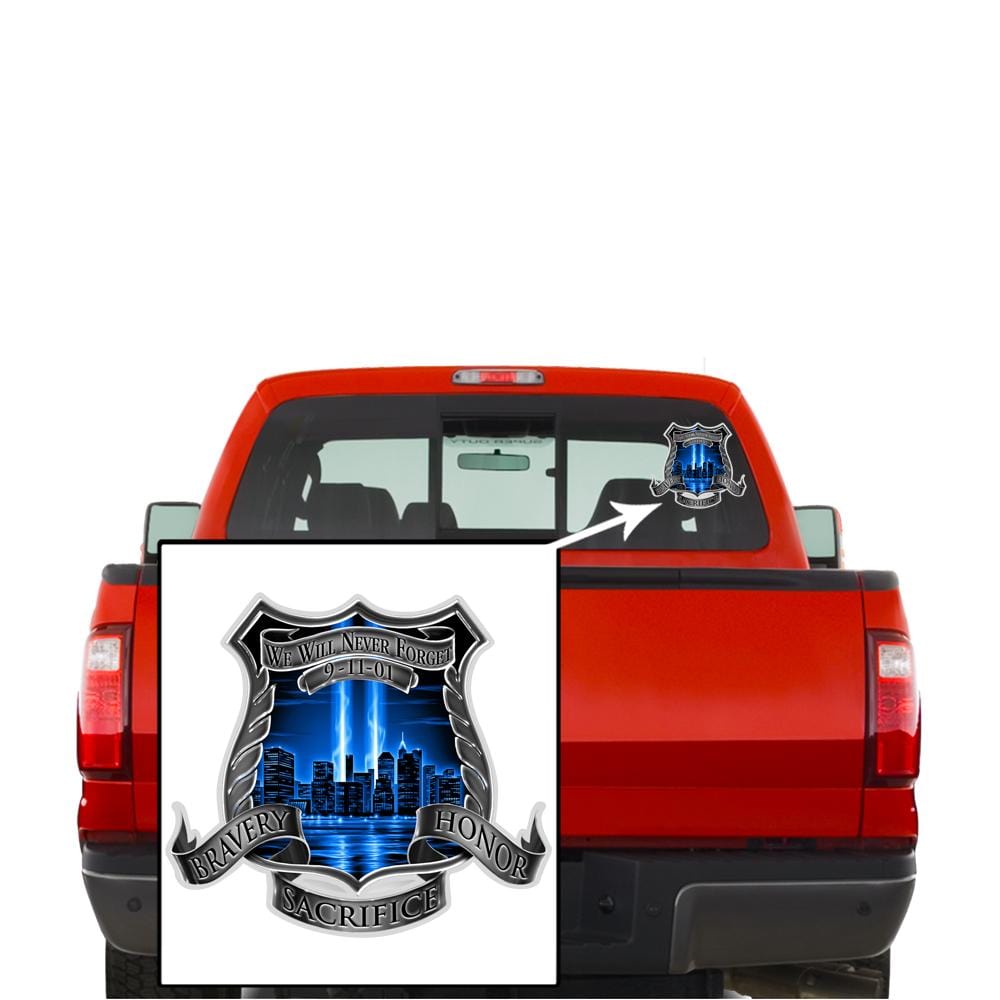 After Math 911 Police Premium Reflective Decal