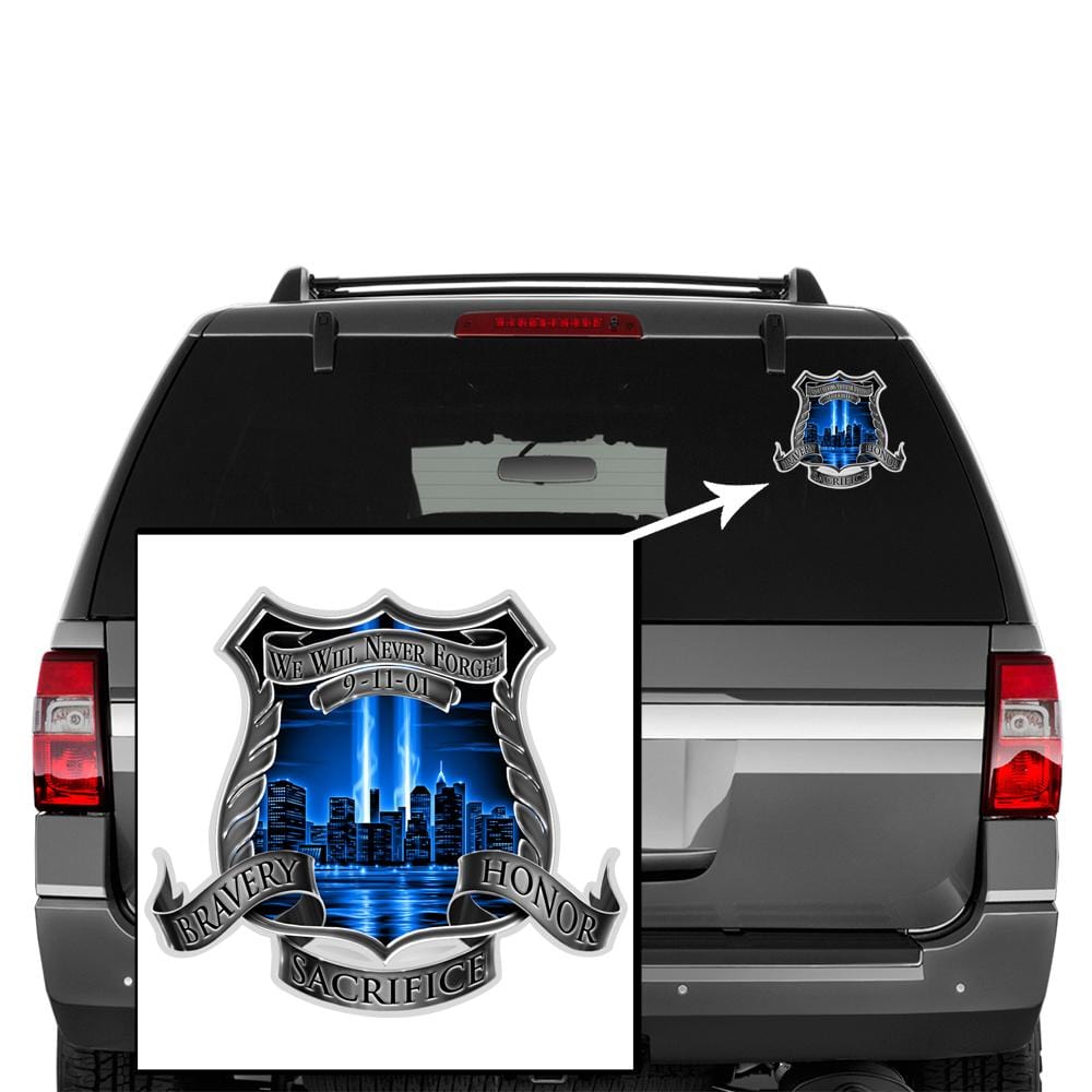 After Math 911 Police Premium Reflective Decal